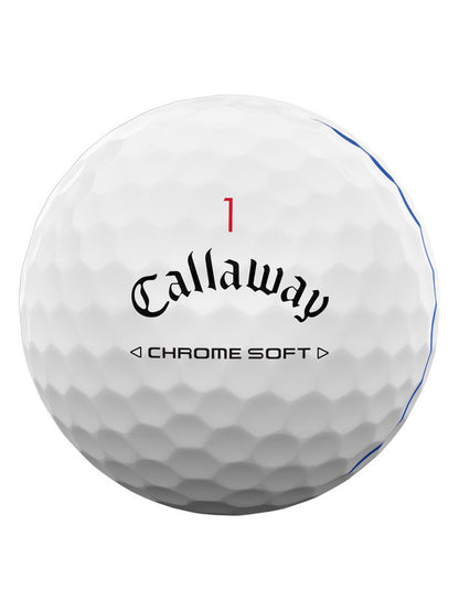 Callaway 2024 Chrome Soft Triple Track 12pk - White