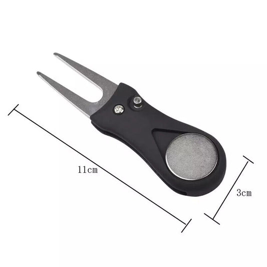 Golf Divot Repair Tool With Ball Marker