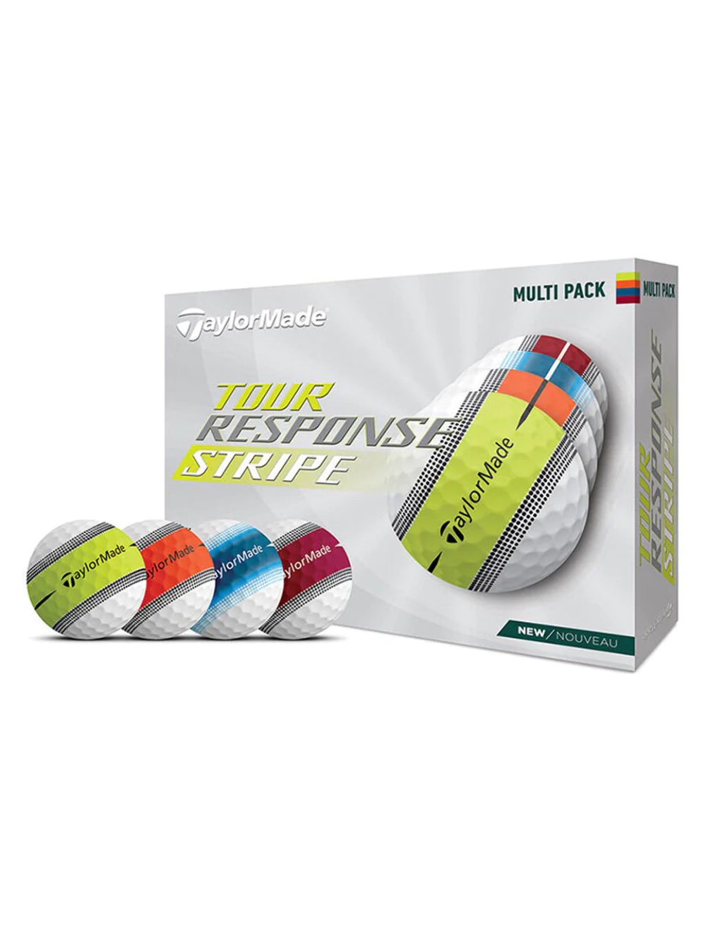 TaylorMade Tour Response Stripe 12pk - Multi Pack