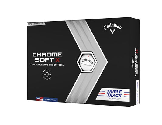 Callaway Chrome Soft X 22 Triple Track 12pk - White